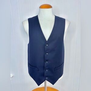 Mantoni Navy Blue Wool Suit VEST Waiscoat